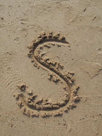 S, English lettersの写真素材