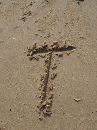 T, English lettersの写真素材