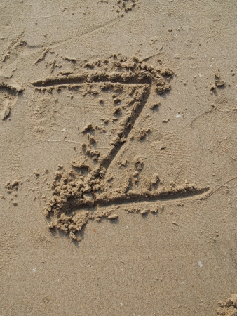 Z, English lettersの写真素材