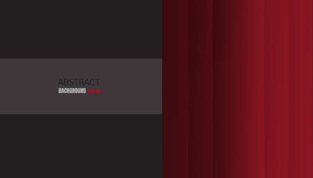 Red geometric vector background and layers superimposed on black background for text designのイラスト素材