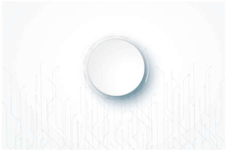 Gray white technology design With space for text Modern technology communication concept.のイラスト素材