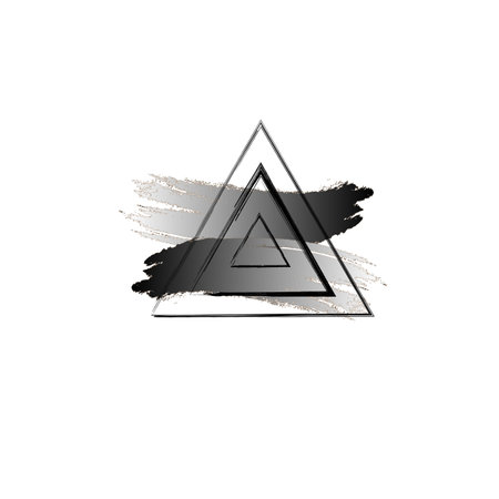 Black abstract grunge background stroke design Suitable for headlines,  posters, text, sales bannersのイラスト素材