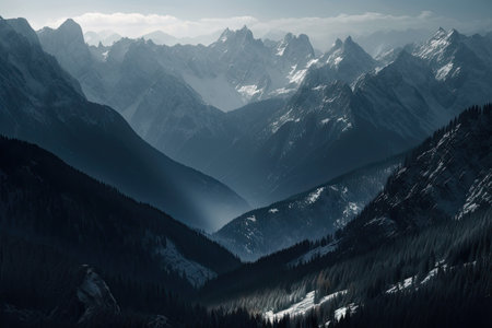 Mountain landscape. Dolomites, Italy. Panoramic viewの素材