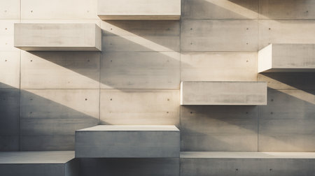 abstract of modern architecture background, concrete wall textured backgroundの素材