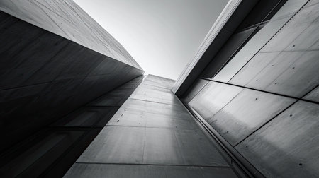 Modern office building. Architectural details of modern building. Business backgroundの素材