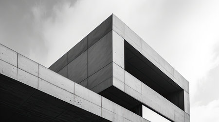 Modern office building. Architectural details of modern building. Business backgroundの素材