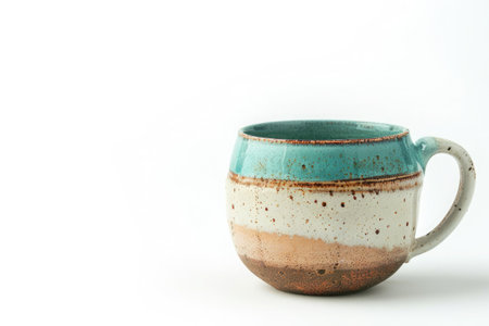 A simple, elegant coffee cup filled with black coffee, against a blank background, emphasizing minimalism and serenityの素材