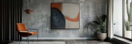 modern bright interiors apartment Living room mockup illustration 3D rendering computer digitally generated imageの素材