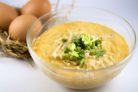 Chinese steamed eggsの写真素材