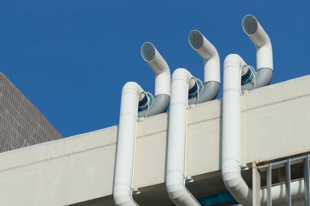 ventilation system for laboratory on the roof