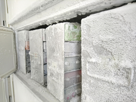 Laboratory freezer for keep isolated pathogen in ultra low temperature.の写真素材