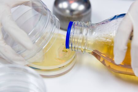 The Pour Plate method where in the sample is suspended in a petri dish