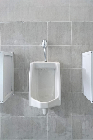 Urinals men public toilet.