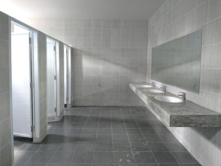 Public toilet roomの写真素材