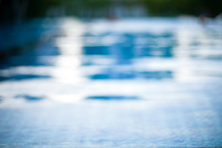 Focus blur of swimming pool for background.