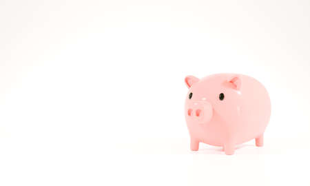 3drender 3d illustration piggy bank saving for the future Long-term investmentの写真素材