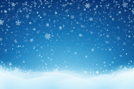 This beautiful winter snow background on a blue backdrop with magic white snowfall texture is the perfect way to add a touch of the winter holidays to your designs. Create a festive and inviting atmosphere for your audience with this stunning vector 3D illustration.,ai generatedの素材