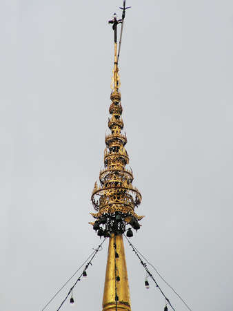 Top of Pagoda in Wat Buak Khrok Luang, Chiang Mai - Thailandのeditorial素材