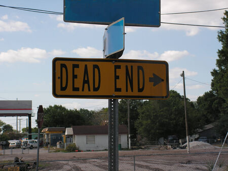 dead end signの写真素材