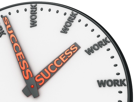 Clock with words work instead of digits.