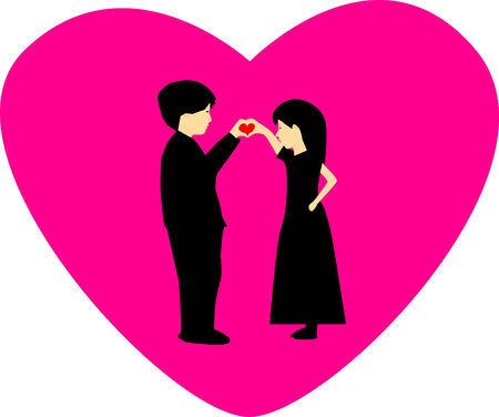 In loveのイラスト素材