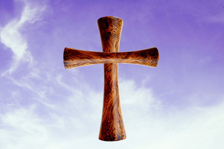 cross against the skyの写真素材