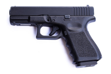 Gun isolated on white backgroundの写真素材