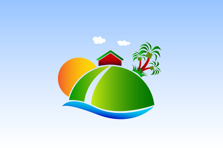 Natural House cleaning imageのイラスト素材