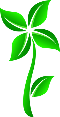Green flowerのイラスト素材
