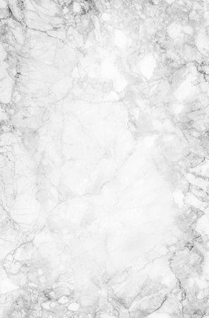 White marble texture abstract background pattern with high resolution. (black and white)の写真素材