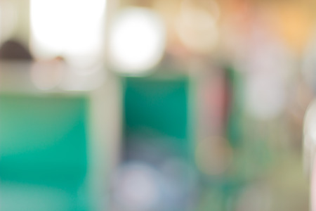 Blurred abstract background of people on trainの写真素材