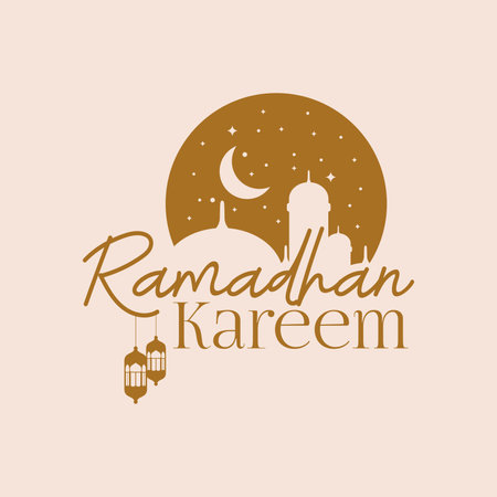 template ramadhan kareem, posts, greeting card poster template, post card, invitationのイラスト素材