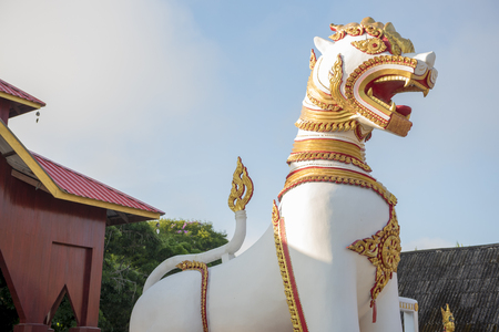 Singha at Chedi Buddhakhaya location at KANCHANABURI