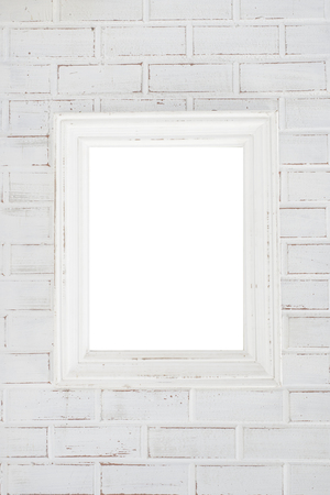 White brick wallの写真素材