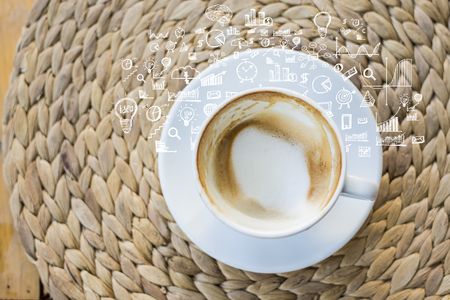 coffee cup ideaの写真素材