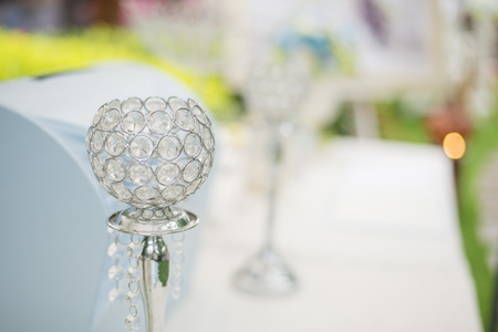 Thai wedding place with wedding decorationの写真素材