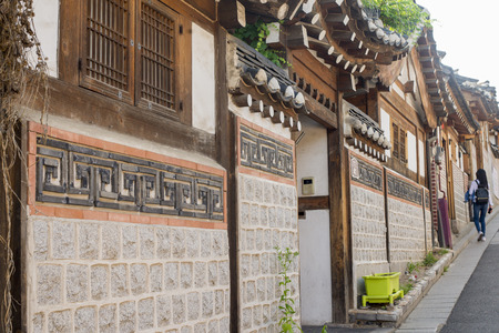 SEOUL,South Korea - MAY 22: Hahoe Folk village in South Korea. MAY 22, 2016 in Seoul, South Koreaのeditorial素材