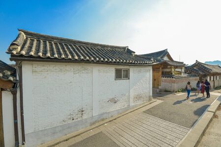 SEOUL,South Korea - MAY 22: Hahoe Folk village in South Korea. MAY 22, 2016 in Seoul, South Koreaのeditorial素材