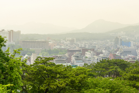 SEOUL,South Korea - MAY 23:Naksan park. MAY 23, 2016 in Seoul, South Koreaのeditorial素材