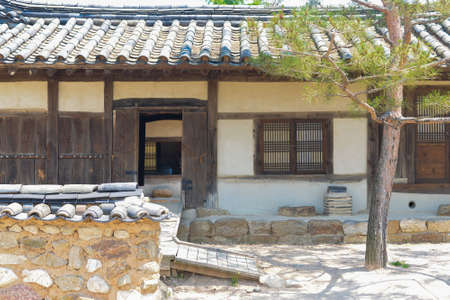 SEOUL,South Korea - MAY 22: Hahoe Folk village in South Korea. MAY 22, 2016 in Seoul, South Koreaのeditorial素材