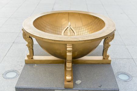 SEOUL, SOUTH KOREA - May 22 : Gwanghwamun Square at sunset on May 22,2016 in Seoul, South Korea.のeditorial素材