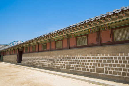 SEOUL,South Korea - MAY 22: Gyeongbokgung Palace. MAY 22, 2016 in Seoul, South Koreaのeditorial素材