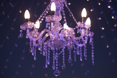 wedding beautiful Luxury Chandelierの写真素材