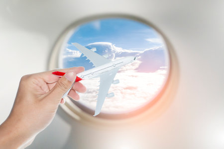 airplane  flight travelの写真素材