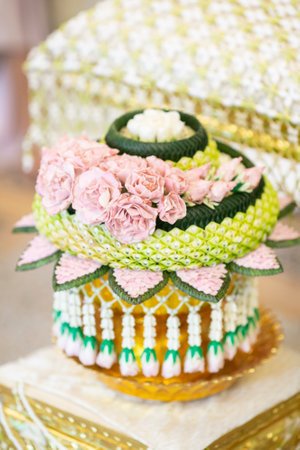 Thai traditional  wedding decorationsの写真素材