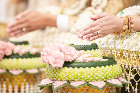 Thai traditional  wedding decorationsの写真素材