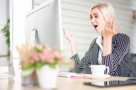 Business people is stress with business problemの写真素材