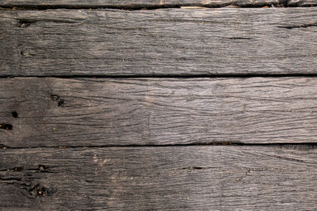 Empty old grunge wood backgroundの写真素材