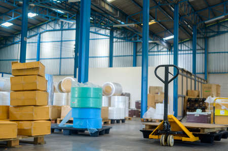 Raw material for medical industrial Factory  in Warehouse background