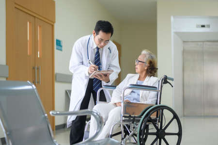 Asian Doctors are working in hospital , medical health care concept